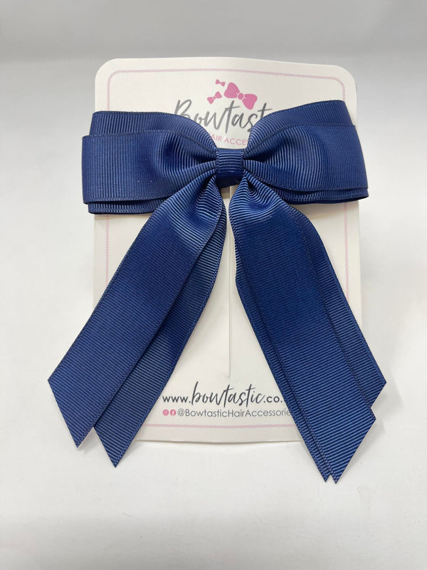 4.5 Inch Tail Bow - Navy