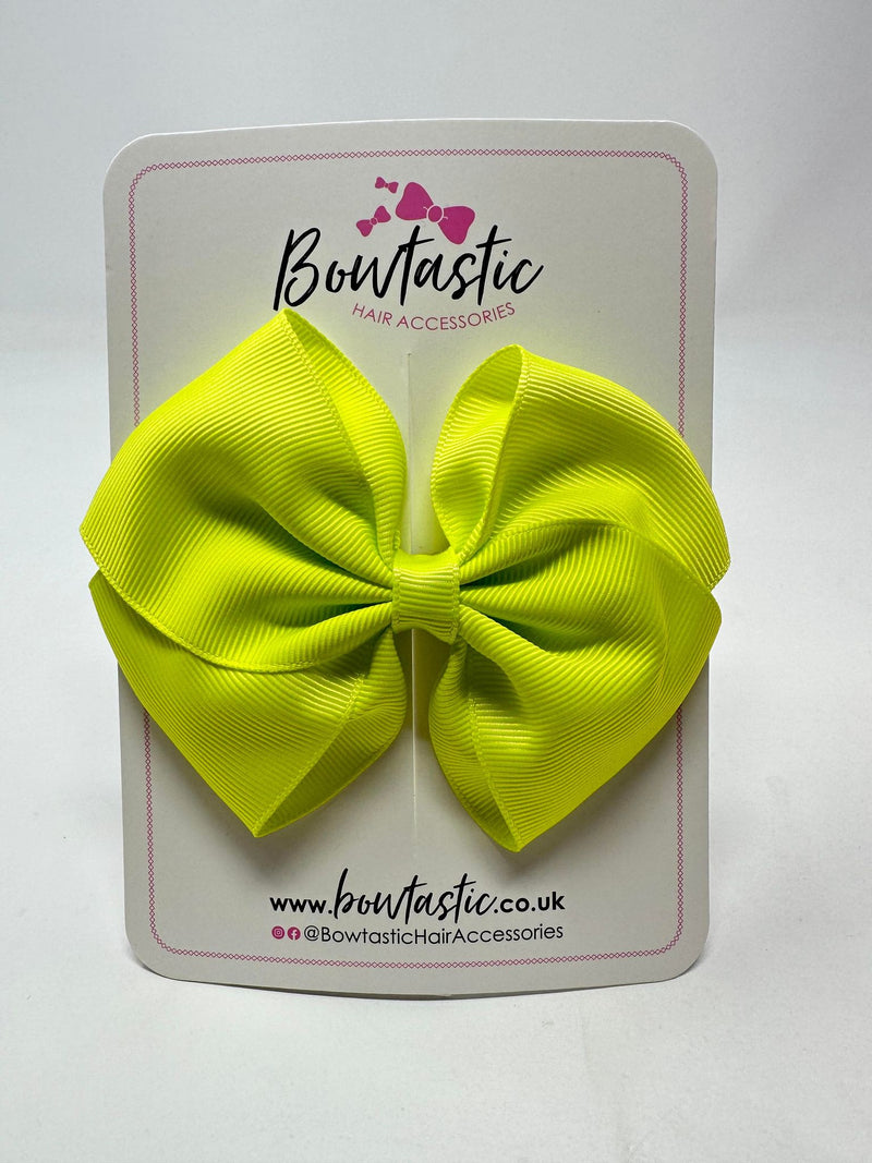 4 Inch Flat Bow - Pineapple