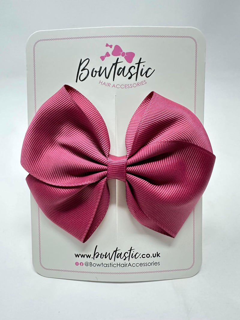 4 Inch Flat Bow - Victorian Rose