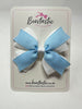 3.5 Inch 2 Layer Bow - Blue Topaz & White