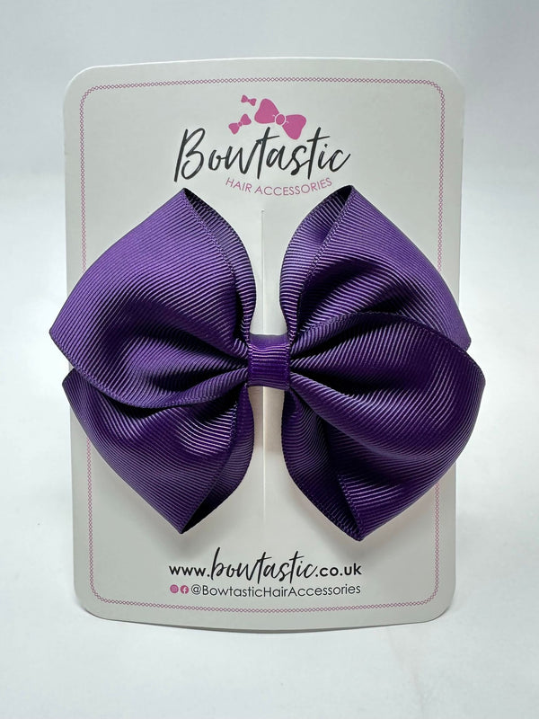 4 Inch Flat Bow - Plum