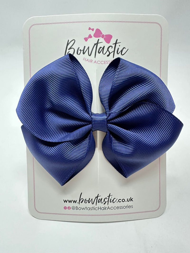 4 Inch Flat Bow - Ink Blue