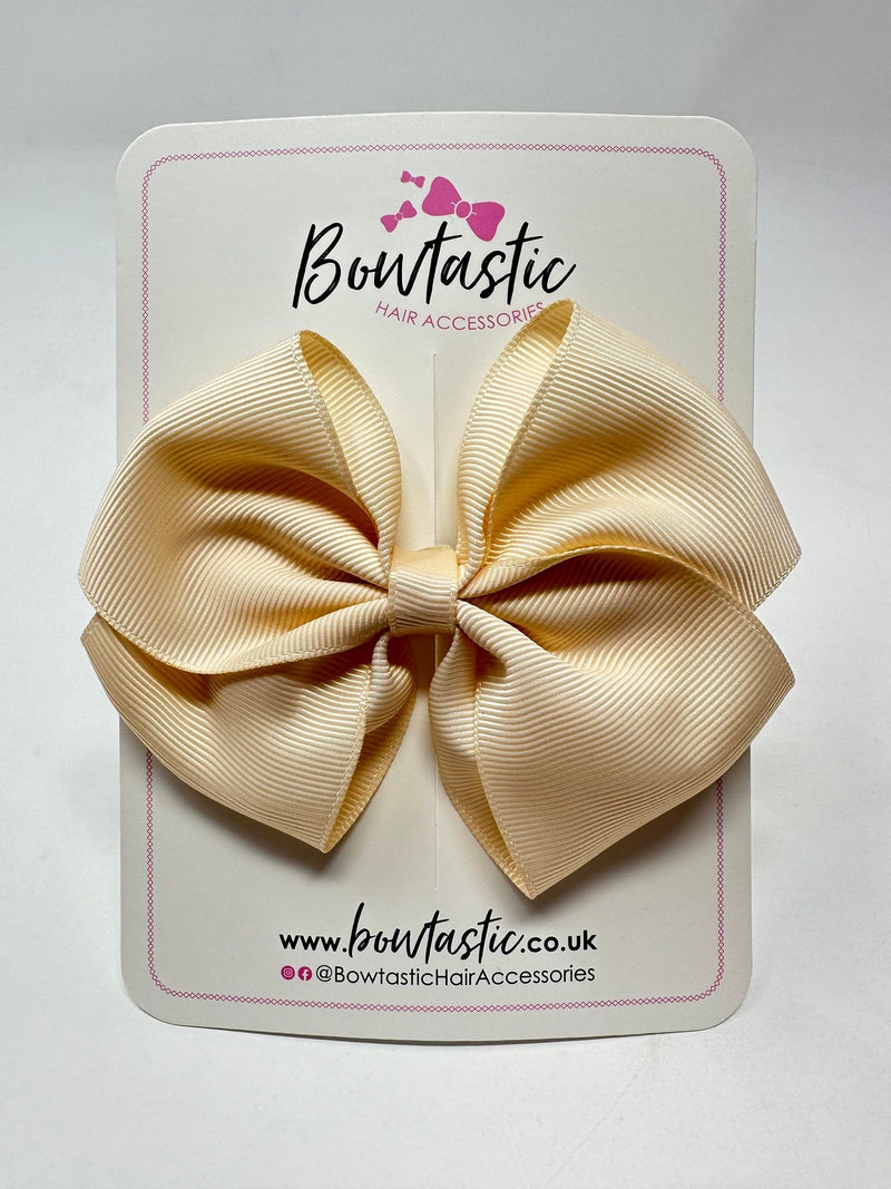 4 Inch Flat Bow - Nude