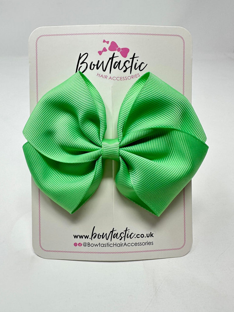 4 Inch Flat Bow - Mint Green