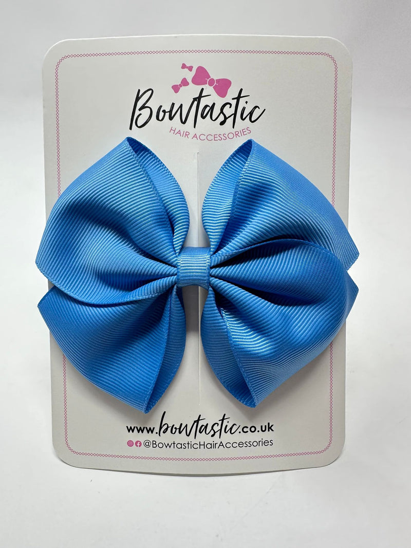 4 Inch Flat Bow - Capri Blue