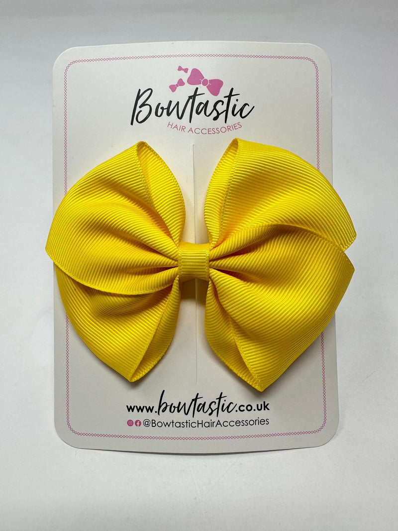 4 Inch Flat Bow - Daffodil