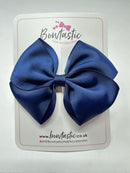 4 Inch Flat Bow - Navy
