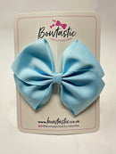 4 Inch Flat Bow - Blue Topaz