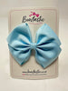 4 Inch Flat Bow - Blue Topaz