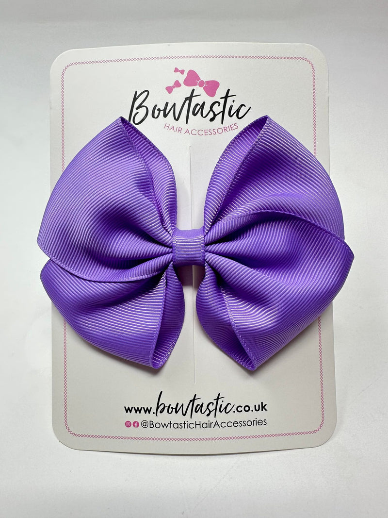 4 Inch Flat Bow - Hyacinth