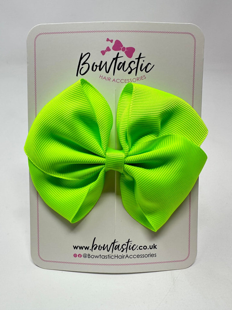 4 Inch Flat Bow - Key Lime