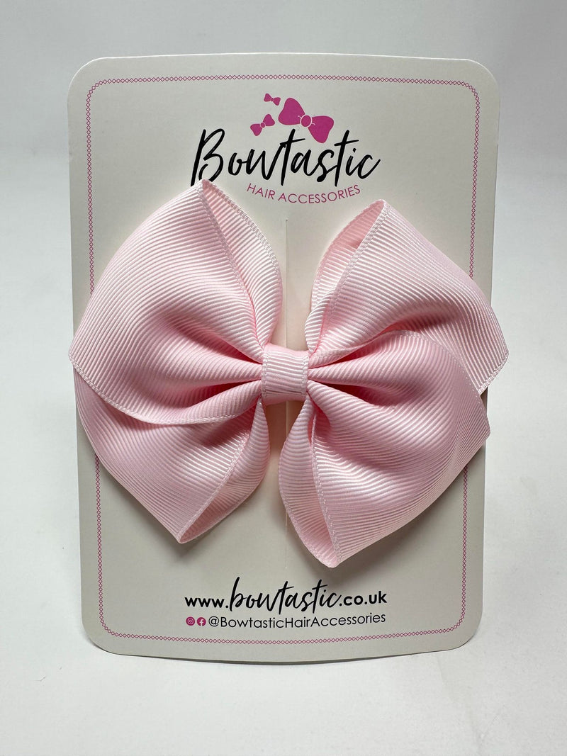 4 Inch Flat Bow - Powder Pink