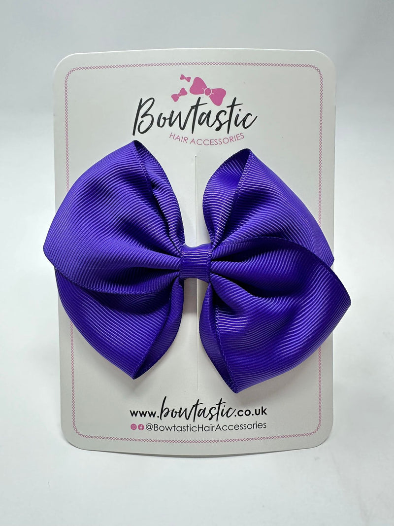 4 Inch Flat Bow - Regal Purple