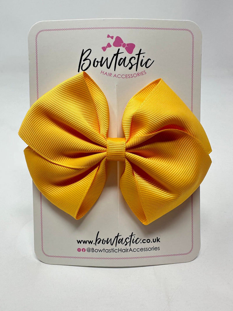 4 Inch Flat Bow - Yellow Gold