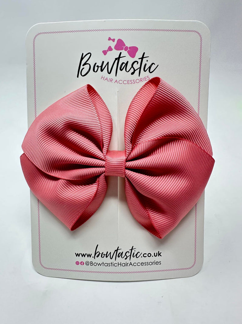 4 Inch Flat Bow - Dusty Rose