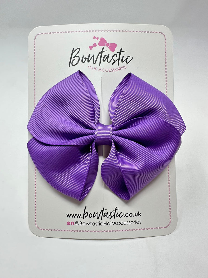 4 Inch Flat Bow - Grape