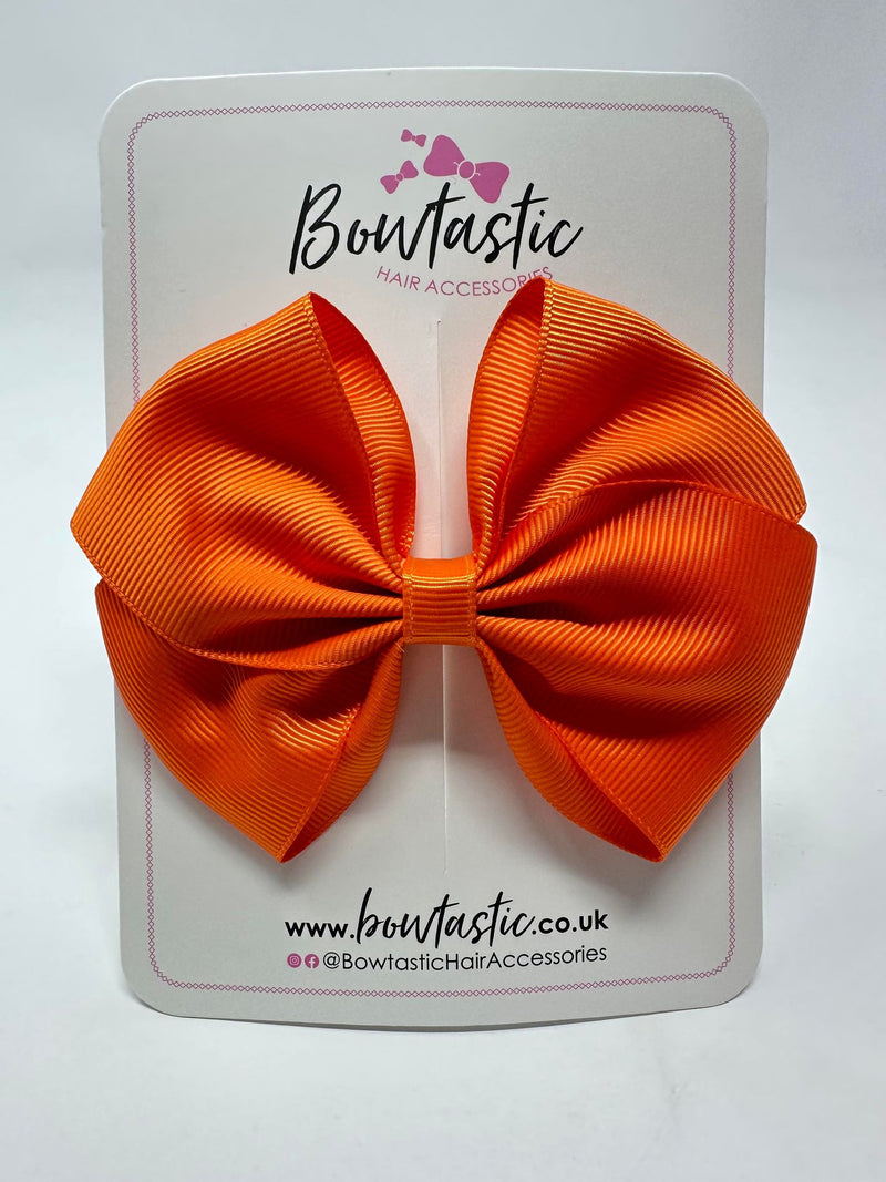 4 Inch Flat Bow - Russet Orange