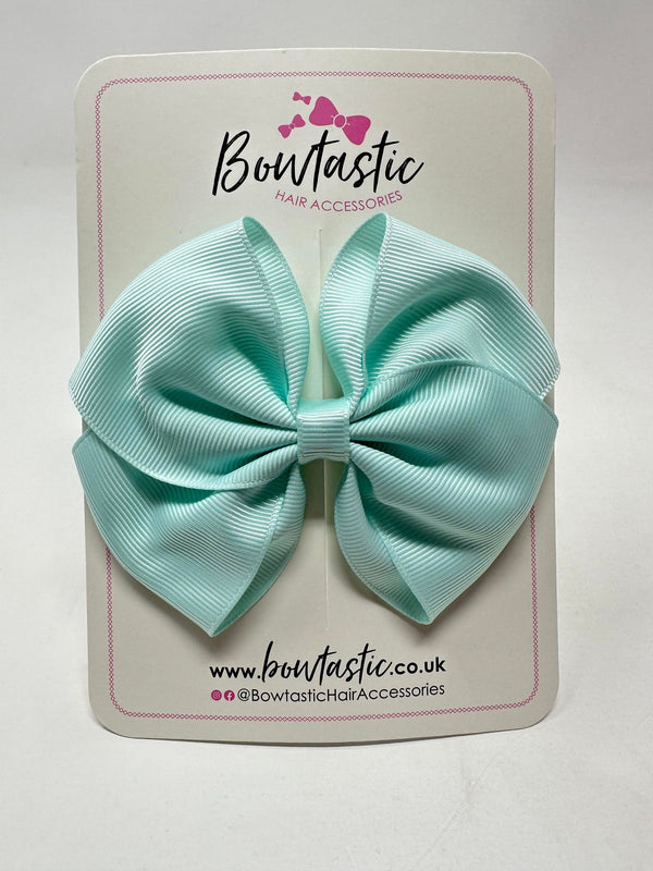 4 Inch Flat Bow - Ice Mint