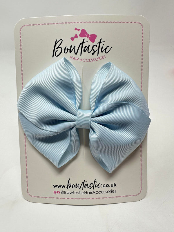 4 Inch Flat Bow - Light Blue