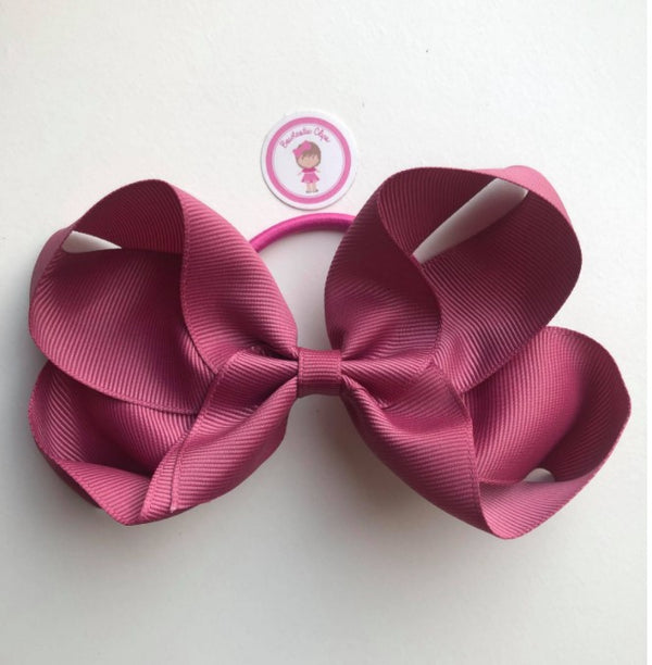 5 Inch Bow Bobble - Victorian Rose