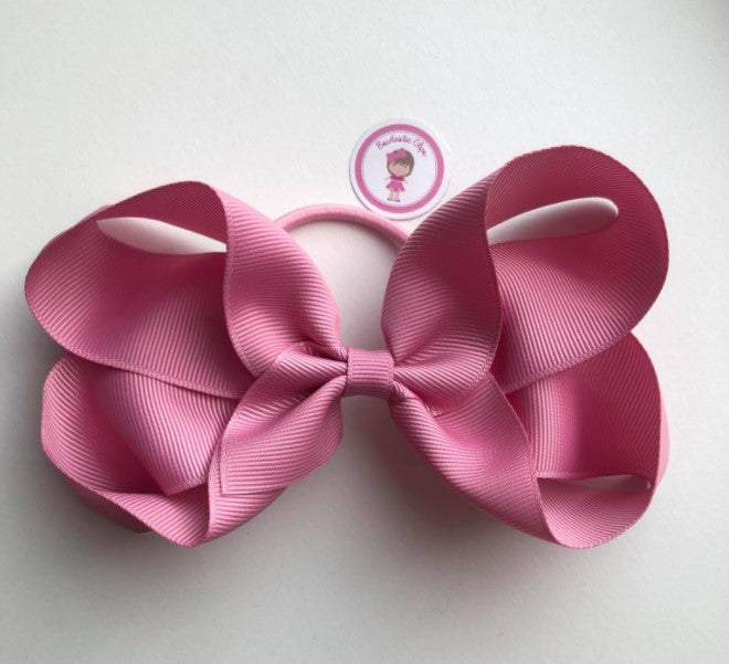 5 Inch Bow Bobble - Wild Rose